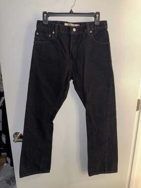 Levi's 517 Boot Cut Black Jeans Size 30x30
